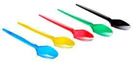 Colher Plástica Sobremesa Mista Com 50 Unidades Prafesta