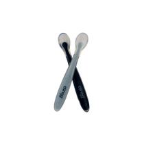 Colher Ponta Dupla Silicone Infantil Marinho Cores 2 Unid Colher Ponta Dupla Silicone Infantil Marinho Cores 2 Unid