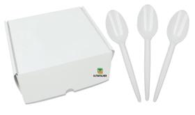 Colher Refeição Descartável Branca 16Cm Ultratalher 1 Caixa