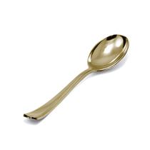 Colher Refeição Descartável Dourada Gold Premium c/8un Silver Plastic