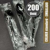 Colher refeição em sache com 200 unidades 16cm semi reforçado