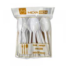 Colher Refeição Leve Branca 15,7cm 50 unid