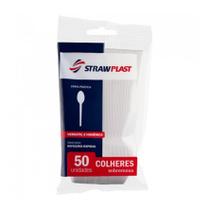 Colher Refeicao Leve Cristal Strawplast 50un