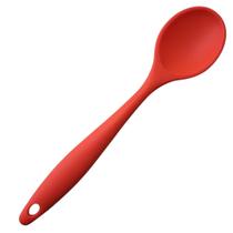 Colher Silicone 27cm Vermelha, Antirrisco e Resistente