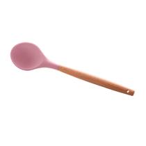 Colher Silicone Cabo Bambu Charmy Rosa 31,5cm Lyor