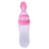 Colher silicone dosadora 90 ml rosa