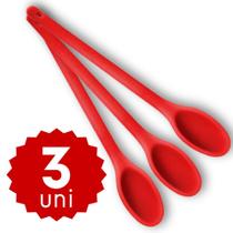 Colher Silicone Resistente Grande 30cm para Mecher Cozinhar Colher Silicone Resistente Grande 30cm para Mecher Cozinhar