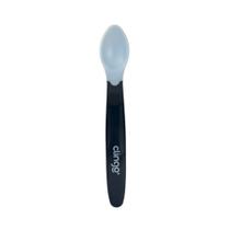 Colher Silicone Termossensível Ergonômica Azul Marinho