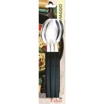 Colher Simonaggio Mesa Belize 3 Pecas Preta 101.103.0101.002