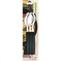 Colher Simonaggio Sobremesa Belize 3 Pecas Preta 101.103.0102.002