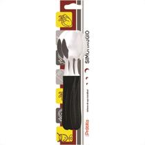 Colher Simonaggio Sobremesa Pratik 3 Pecas Preta 120.103.0102.002 Colher Simonaggio Sobremesa Pratik 3 Pecas Preta 120.103.0102.002