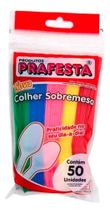 Colher Sobremesa Colorida C/100uni - PraFesta