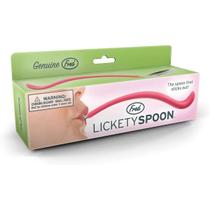 Colher Sobremesa Infantil Língua Divertida - Aço Inox e Silicone - LicketySpoon Colher Sobremesa Infantil Língua Divertida - Aço Inox e Silicone - LicketySpoon