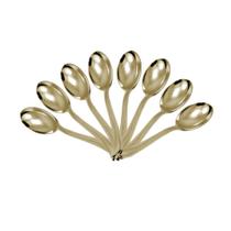 Colher Sobremesa Linha Premium Dourada - SilverPlastic