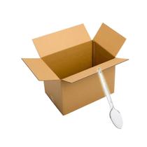 Colher Transparente Para Refeição 50U Kit 10