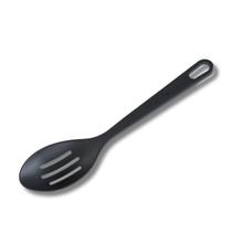 Colher Vazada Preta Utensílio De Cozinha Em Nylon 26,7cm Colher Vazada Preta Utensílio De Cozinha Em Nylon 26,7cm