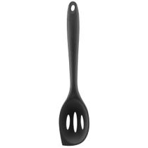 Colher Vazada Silicone Preto 27cm