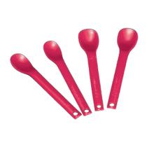 Colheres AliMed Pequenas Bordô Pacote com 10 Colheres AliMed Pequenas Bordô Pacote com 10