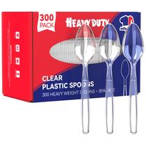 Colheres de chá JOLLY CHEF 300 de plástico transparente Heavy Duty 15,7 cm