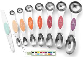 Colheres de medição Spring Chef em aço inoxidável, conjunto de 8 Colheres de medição Spring Chef em aço inoxidável, conjunto de 8