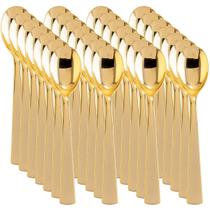 Colheres de plástico Liacere 360 unidades, 17 cm, ouro pesado, descartáveis Colheres de plástico Liacere 360 unidades, 17 cm, ouro pesado, descartáveis