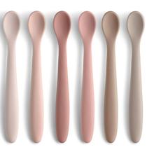 Colheres de Silicone para Alimentação de Bebês NETANY Kit com 6 Unidades, Bico Macio Colheres de Silicone para Alimentação de Bebês NETANY Kit com 6 Unidades, Bico Macio