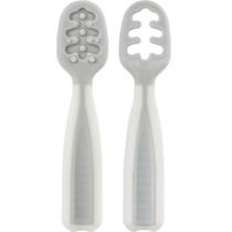 Colheres de Treinamento para Auto-Alimentação do Bebê Cinza - Buba Colheres de Treinamento para Auto-Alimentação do Bebê Cinza - Buba