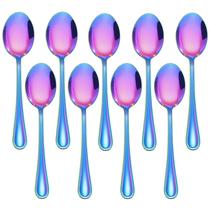 Colheres infantis LIANYU Rainbow em aço inoxidável, conjunto de 9 Colheres infantis LIANYU Rainbow em aço inoxidável, conjunto de 9
