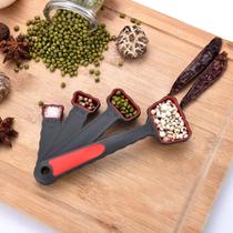 Colheres Medidoras Chá de Cozinha Presente Elegante Kit 4 Peças para Uma Cozinha de Classe