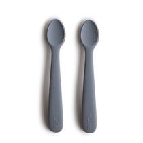 Colheres para Alimentação de Bebê mushie 2 Unidades Silicone Livre de BPA Colheres para Alimentação de Bebê mushie 2 Unidades Silicone Livre de BPA