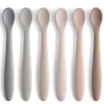 Colheres para Alimentação de Bebê NETANY Silicone Ponta Macia 6 Unidades Colheres para Alimentação de Bebê NETANY Silicone Ponta Macia 6 Unidades