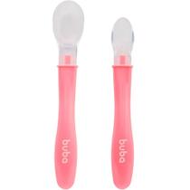 Colheres Silicone Rosa 2und Buba