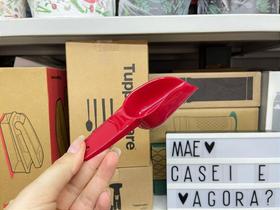 Colherzinha Medidora Vermelha Tupperware - Utensílio de Cozinha