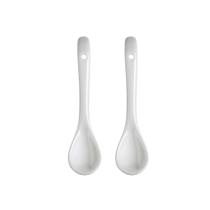 Colherzinha Porcelana Branca - Finger food - 2 peças