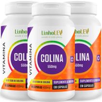 Colina Vitamina B8 - 3 Frascos