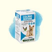 Colírio Cão Gato e Aves Anti-inflamatório 20ml Biofarm Colírio Cão Gato e Aves Anti-inflamatório 20ml Biofarm