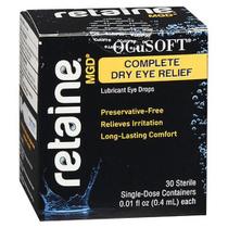 Colírio lubrificante completo para alívio de olhos secos Retaine MGD 30 cada da Retaine (pacote com 2)