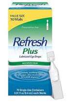 Colírio Lubrificante Refresh Plus 70 unidades de 0,4 ml descartáveis Colírio Lubrificante Refresh Plus 70 unidades de 0,4 ml descartáveis