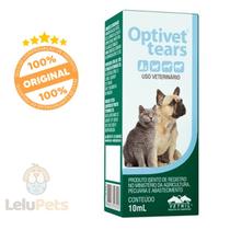 Colírio para Cachorro Gato Cavalo Vetnil Optivet Tears 10ml