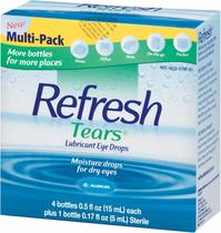 Colírio Refresh Tears Lubrificante 15 ml (4 x 5 mL) para olhos secos