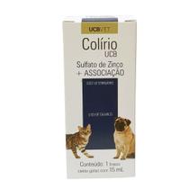 Colírio UCB 15ml Cães e Gatos Solução Oftálmica - Ucbvet