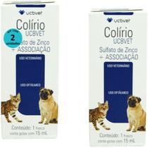 Colírio UCBVET 15ml Para Cães Kit Com 2 Unidades Colírio UCBVET 15ml Para Cães Kit Com 2 Unidades
