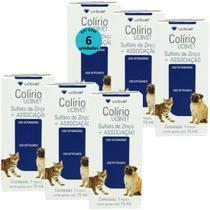 Colírio UCBVET 15ml Para Cães Kit Com 6 Unidades Colírio UCBVET 15ml Para Cães Kit Com 6 Unidades