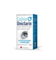 Colírio Uniclarin 15ml - Antialérgico e Adstringente