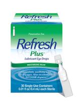 Colírios Lubrificantes Refresh Plus 30x0,4ml Uso Único Colírios Lubrificantes Refresh Plus 30x0,4ml Uso Único
