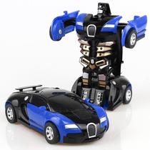 Colisão por inércia de transformação de carros de brinquedo para crianças 1:36