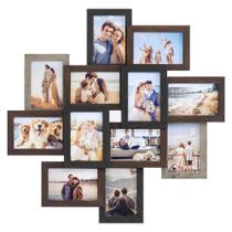 Collage de marcos para fotos SONGMICS 12 piezas 10x15 cm MDF con vidrio