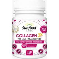 Collagen 3x 2000mg 120 Cápsulas - Sunfood