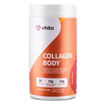 Collagen Body Vhita Proteína Isolada Hidrolisada sem lactose Colágeno BodyBalance para os músculos 495g