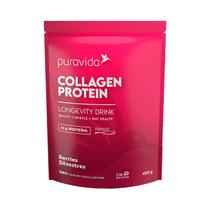 Collagen Protein 450g - Tecnologia Alemã - Puravida - Vários Sabores